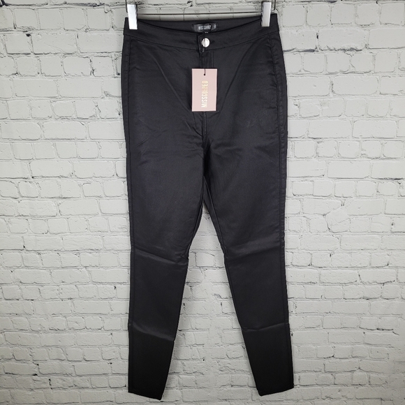 MISSGUIDED | Vice high waisted coated skinny jeans - Picture 4 of 8